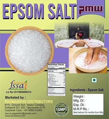 PMW Grade A Quality - Epsom Bath Salts - Spa Salt - For Massage & Relaxation - 1 Kilo(1000 g)