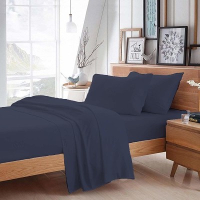 CCWB Cotton Single Sized Bedding Set(Navy Blue)