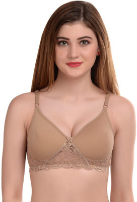 Burghal Style Lizard Seamless Molded Women Bralette Lightly Padded Bra(Gold)
