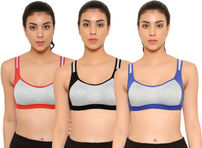Yana Women Sports Non Padded Bra(Multicolor)