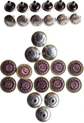 TLO JEAN'S ( pack of 20 ) Metal Buttons(Pack of 20)