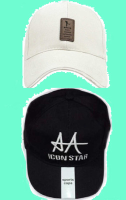 b for u Self Design Sports/Regular Cap Cap(Pack of 2)