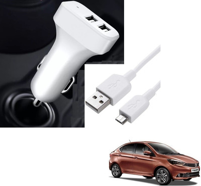 KOZDIKO 20.5 W Turbo Car Charger(White, With USB Cable)