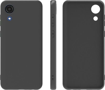 FlareHUB Back Cover for Samsung Galaxy A03 Core(Black, Matte Finish, Silicon, Pack of: 1)