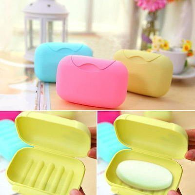 Kienlix Plastic Travel Portable Soap Dish Case Holder Container Box(Multicolor)