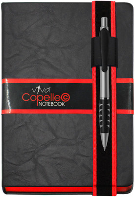 Viva Global COPELLE Designer Journal Notebook with Stylish & Sturdy Elastic Closure (NO PEN) A5 Journal Ruled 192 Pages(RED+BLACK) Viva Global COPELLE Designer Journal Notebook with Stylish & Sturdy Elastic Closure (NO PEN) A5 Journal Ruled 192 Pages(RED+BLACK)
