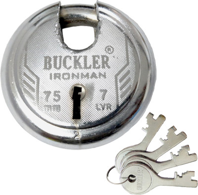 SATYAM Bahubali Shutter Lock 8 Lever Lock(Silver)
