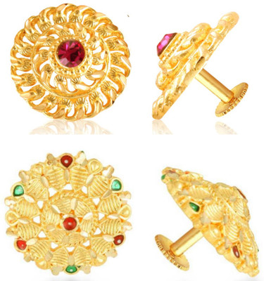 VIGHNAHARTA Everyday wear ( Pack of -2 pair Earring) Alloy, Brass Earring Set