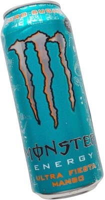 Monster Energy Ultra Fiesta Mango Zero Sugar Energy Drink Can Imported Energy Drink(500 ml, Caffeine, Mango Flavored)