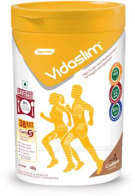 Signutra Vidaslim High Fiber Supplement for Weight Management (Flavour - Coffee, 400 Grams) Nutrition Drink