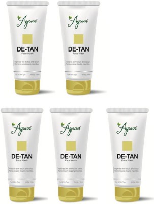 Aysun De-Tan Natural  Combo Pack of 5 Face Wash(500 ml)