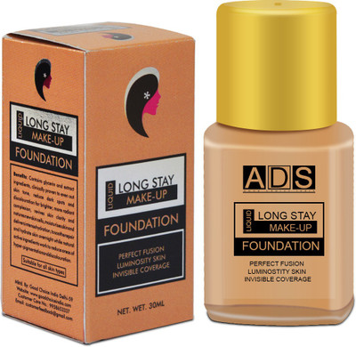 ADS Good Choice India Liquid Make- Up Foundation Flawless Semi-Matte-F01 Foundation(Beige, 30 ml)