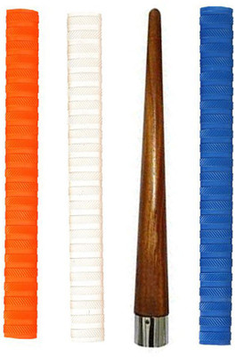 Owlix Cricket Bat Grip Combo (3 Grip) Bat Grip With Free Grip Cone Super Tacky(Pack of 4)