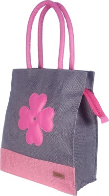 Foonty (FFFWB6015B) Daily Use Jute Lunch Bag(Grey, 5 inch)