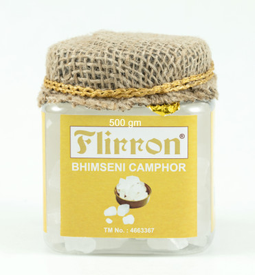 Flirron Desi Bhimseni Camphor | Kapur | Kapoor | Kappuram for Pooja, Meditation, Havan, Room Freshener(Pack of 1, 500gm)(500 g)