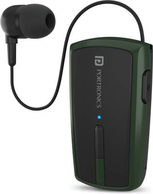 Portronics Harmonics Klip 4 Retractable Bluetooth Headset