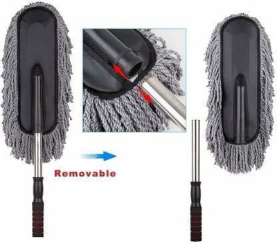 MAITRI ENTERPRISE Car Cleaning Brush Mop Adjustable Car Duster wet/dry duster M105 Wet and Dry Duster Set