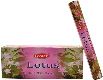 TRIDEV Lotus Incense Stick Pack 6 Lotus(10 Units, Set of 6)