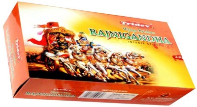 TRIDEV Vijaya Krishna Rajnigandha Incense Stick Pack 6 Vijaya Krishna Rajnigandha(10, Set of 6)