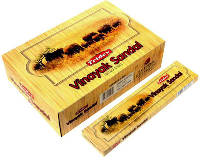 TRIDEV Vinayak Sandal Incense Stick Pack 6 Vinayak Sandal(10 Units, Set of 6)