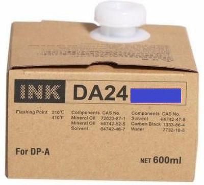 verena DA 24 Blue Ink 600 ml for use in Riso Duplo Duplicator Blue Ink Cartridge