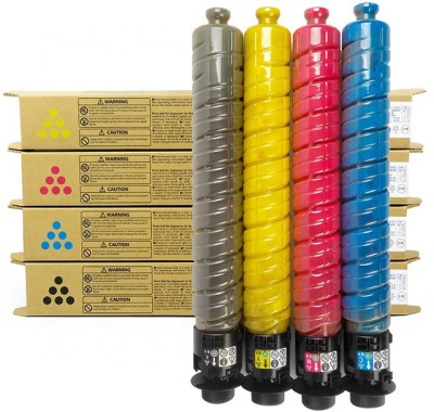 vevo toner cartridge ricoh c3503 (black, cyan, yellow, magenta) color-set toner cartridge for -mp c3003, c3503, c3004, c3504, c3003, c3503, c3004, c3504, lanier mp c3003, c3503 ,c3004,c3504 Black + Tri Color Combo Pack Ink Toner