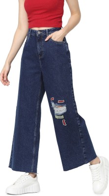 ONLY Flared Women Dark Blue Jeans