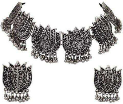 YUVAANSH COLLECTION Alloy Silver Jewellery Set(Pack of 1)
