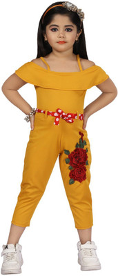 Samshil Fashion Printed Baby Girls Jumpsuit