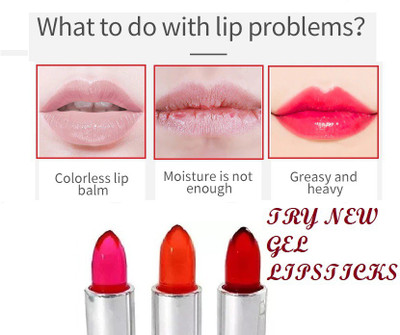 GFSU GEL LIPSTICK COLOR CHANGING LIP GLOSS LONG LASTING LIPSTICK NATURAL(MULTI COLOR, 10.8 g)