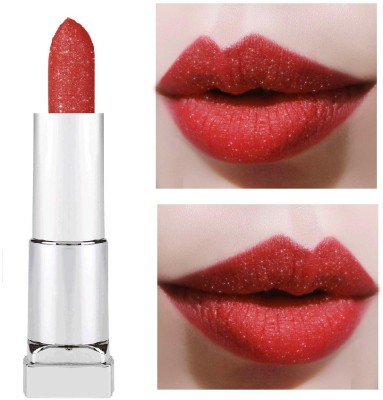 GFSU SHIMMER LIPSTICK MATTE ALL SKIN TYPE LIP MAKEUP(SHIMMER CANDY RED, 3 g)