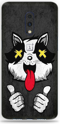 LAMHA ONEPLUS 7 Mobile Skin(Ultra Super Crazy Cat With High Matte Finish.)