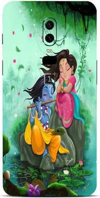 TJ CREATION OnePlus 6 Mobile Skin(Ultra Supe Radha Sang Kanha Skin With High Matte Finish.)
