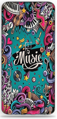 LAMHA ONEPLUS 7 Mobile Skin(Ultra Super Music Graffiti With High Matte Finish.)