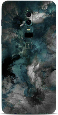 TJ CREATION OnePlus 6 Mobile Skin(Ultra Super Dark Clouds Skin With High Matte Finish.)