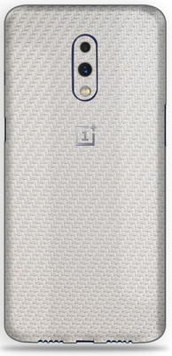 BugguSkin OnePlus 7, oneplus 7 Mobile Skin(Ultra Super White Carbon Fiber Skin With High Matte Finish.)