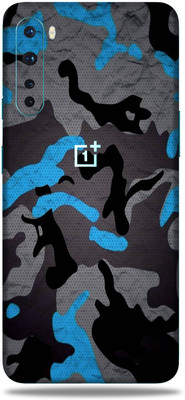 BugguSkin OnePlus Nord Mobile Skin(Ultra Super Camouflage Blue Skin With High Matte Finish.)