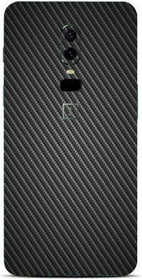 BUGGU OnePlus 6 Mobile Skin(Ultra Super Black Carbon Fiber Skin With High Matte Finish.)
