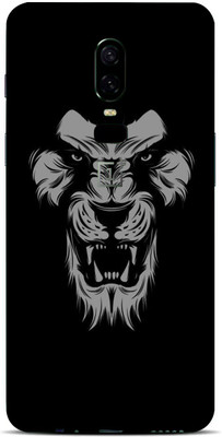 BugguSkin OnePlus 6, OnePlus 6 Mobile Skin(Ultra Supe Black Lion Skin With High Matte Finish.)