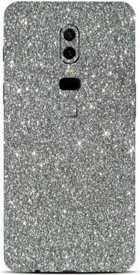 BUGGU OnePlus 6 Mobile Skin(Ultra Super Grey Glitter Skin With High Matte Finish.)