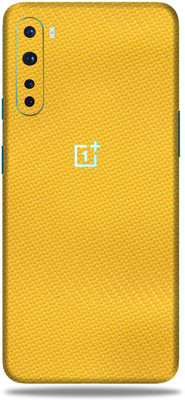 BugguSkin OnePlus Nord Mobile Skin(Ultra Super Yellow Carbon Fiber Skin With High Matte Finish.)