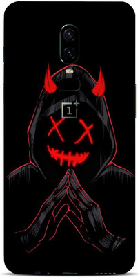 TJ CREATION OnePlus 6 Mobile Skin(Ultra SuperBlack Devil Skin With High Matte Finish.)