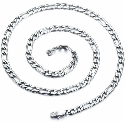 P R Production Sterling Silver Plated Stainless Steel Chain