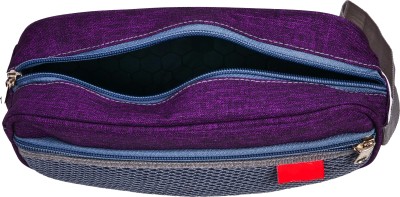 rayie collection BG17 1 Art Polyester Pencil Box(Set of 1, Purple)