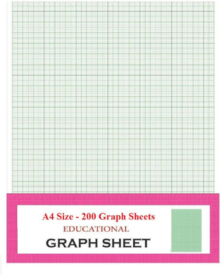 SA one Ruled A4 65 gsm Graph Paper(Set of 2, Green)