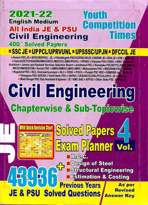 Civil Engineering Chapterwise 43936+ Solved Papers Vol-4 English Medium Youth Competition Times Publications Pvt. Ltd(Paperback, ROHIT KUMAR SINGH) Civil Engineering Chapterwise 43936+ Solved Papers Vol-4 English Medium Youth Competition Times Publications Pvt. Ltd(Paperback, ROHIT KUMAR SINGH)