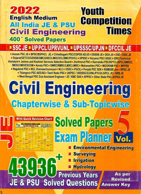 Civil Engineering Chapterwise & Sub- Topicwise 43936+ Solved Papers Volume 5 Yct Publications(Paperback, ANAND KUMAR MAHAJAN) Civil Engineering Chapterwise & Sub- Topicwise 43936+ Solved Papers Volume 5 Yct Publications(Paperback, ANAND KUMAR MAHAJAN)