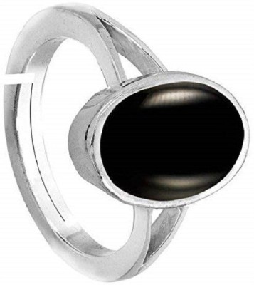 TODANI JEMS 9.25 Ratti Natural Sulemani Hakik Gemstone Stone Ring With Lab Certificate Metal Agate Silver Plated Ring