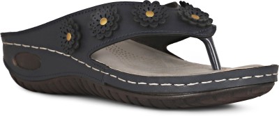 Feet First Women Flats(Black, Tan , 4)