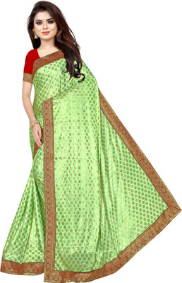 PMW Self Design Banarasi Pure Silk Saree(Multicolor)